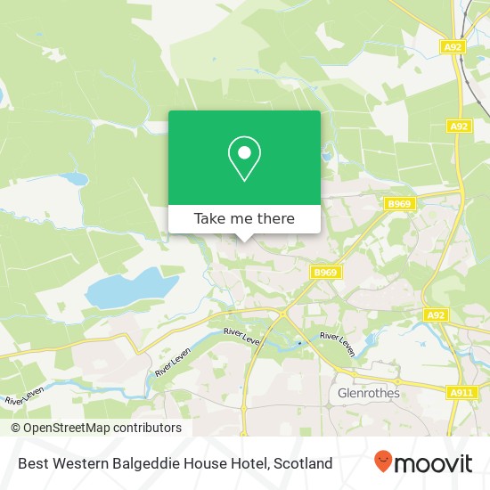 Best Western Balgeddie House Hotel map