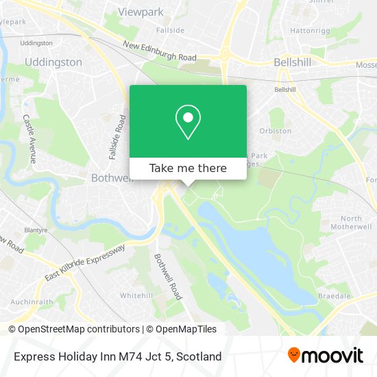 Express Holiday Inn M74 Jct 5 map