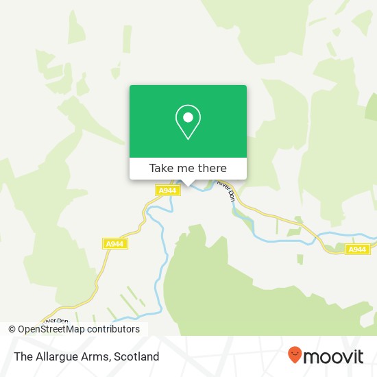 The Allargue Arms map