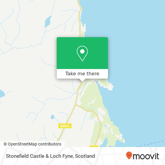 Stonefield Castle & Loch Fyne map