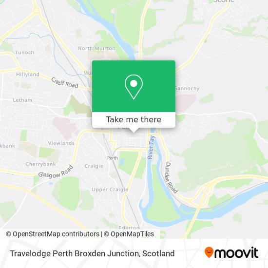 Travelodge Perth Broxden Junction map