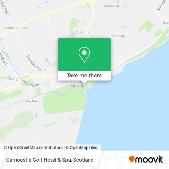 Carnoustie Golf Hotel & Spa map