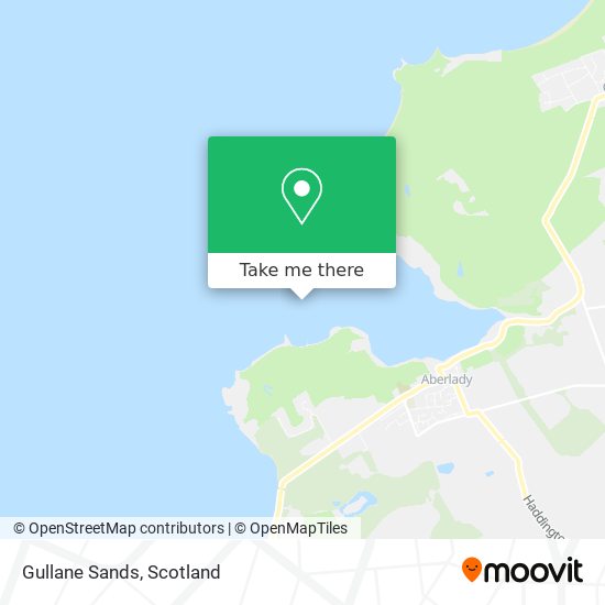 Gullane Sands map