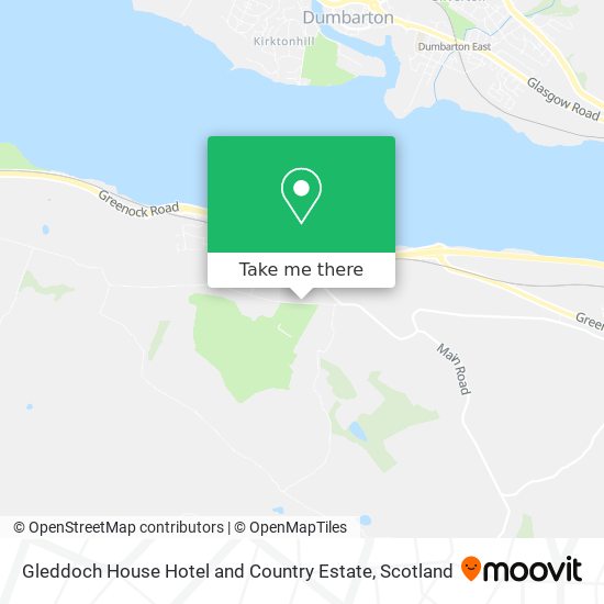 Gleddoch House Hotel and Country Estate map