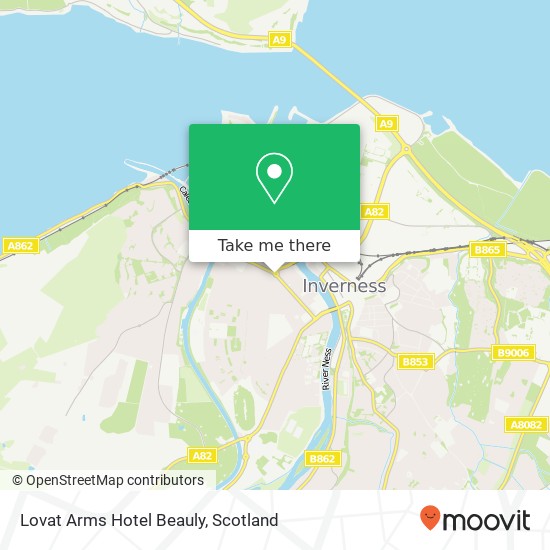 Lovat Arms Hotel Beauly map