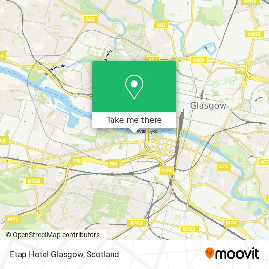Etap Hotel Glasgow map