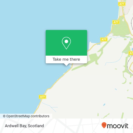 Ardwell Bay map