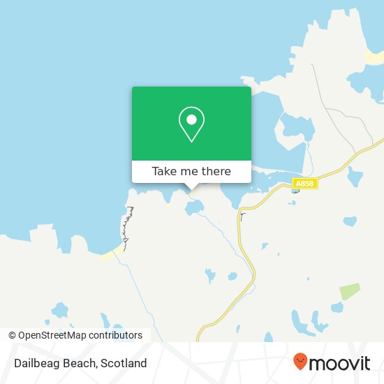 Dailbeag Beach map