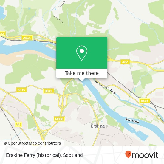 Erskine Ferry (historical) map