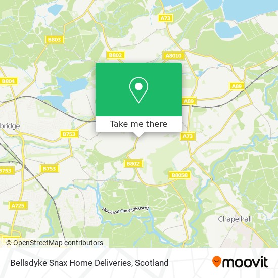 Bellsdyke Snax Home Deliveries map