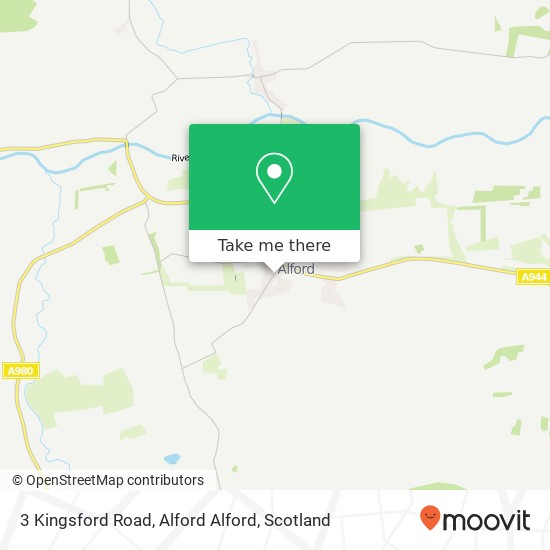 3 Kingsford Road, Alford Alford map