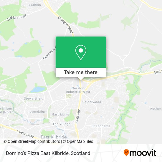 Domino's Pizza East Kilbride map