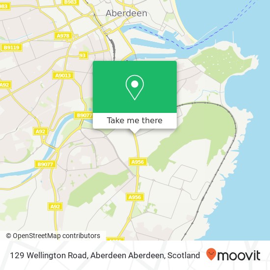 129 Wellington Road, Aberdeen Aberdeen map