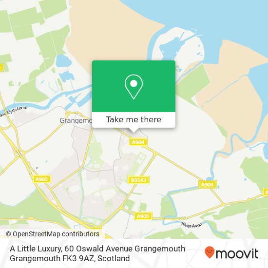 A Little Luxury, 60 Oswald Avenue Grangemouth Grangemouth FK3 9AZ map