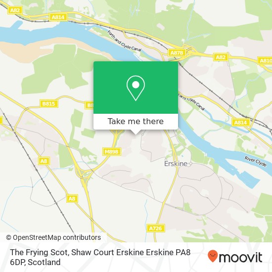 The Frying Scot, Shaw Court Erskine Erskine PA8 6DP map
