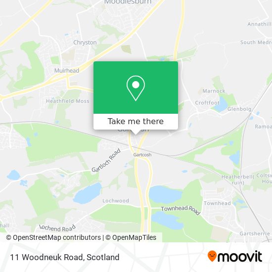 11 Woodneuk Road map