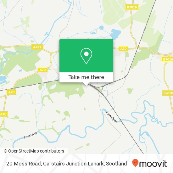 20 Moss Road, Carstairs Junction Lanark map