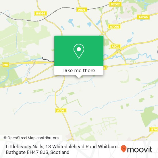 Littlebeauty Nails, 13 Whitedalehead Road Whitburn Bathgate EH47 8JS map