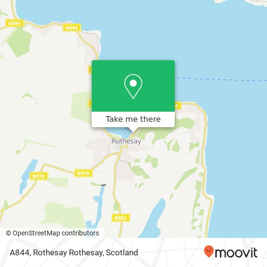 A844, Rothesay Rothesay map