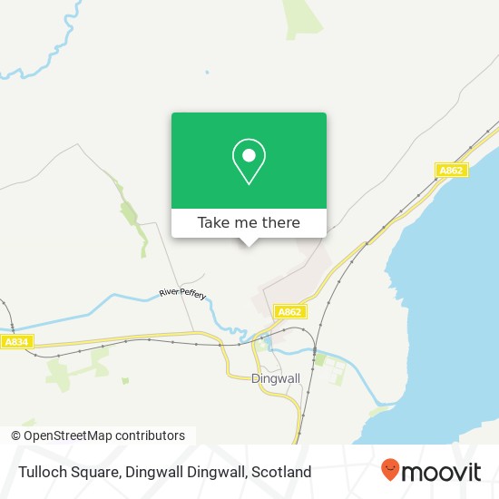 Tulloch Square, Dingwall Dingwall map