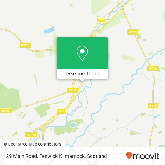29 Main Road, Fenwick Kilmarnock map
