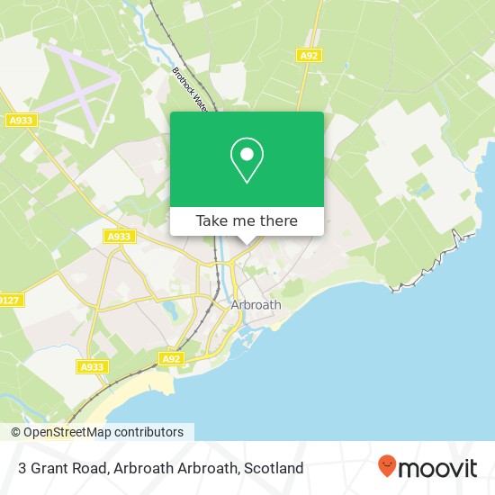3 Grant Road, Arbroath Arbroath map