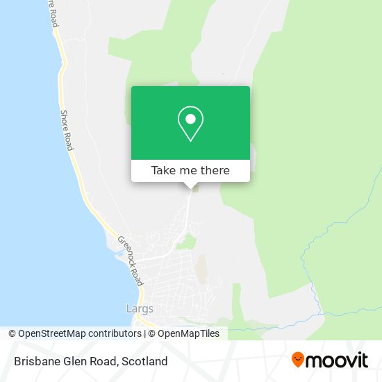 Brisbane Glen Road map