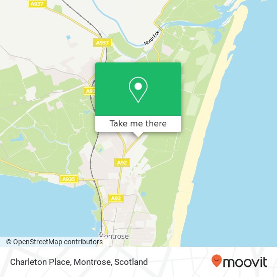 Charleton Place, Montrose map