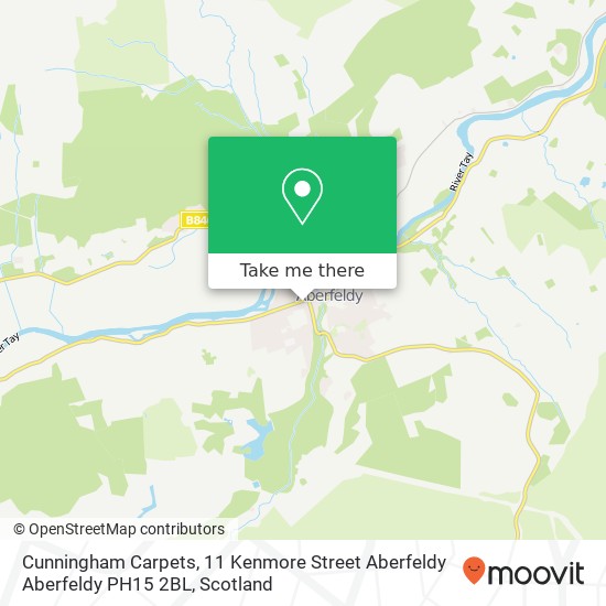 Cunningham Carpets, 11 Kenmore Street Aberfeldy Aberfeldy PH15 2BL map