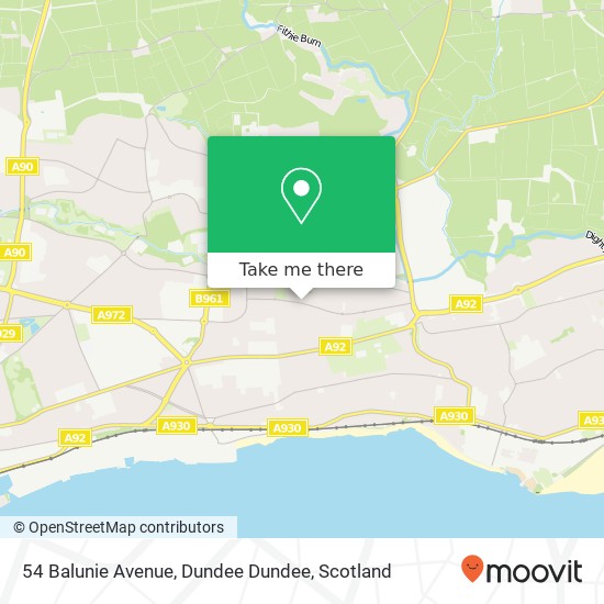 54 Balunie Avenue, Dundee Dundee map