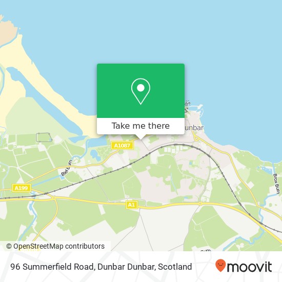96 Summerfield Road, Dunbar Dunbar map