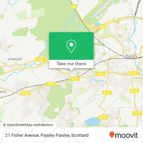 21 Fisher Avenue, Paisley Paisley map