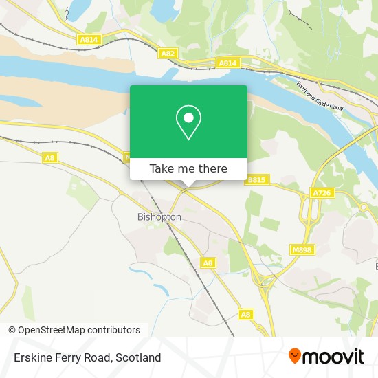 Erskine Ferry Road map