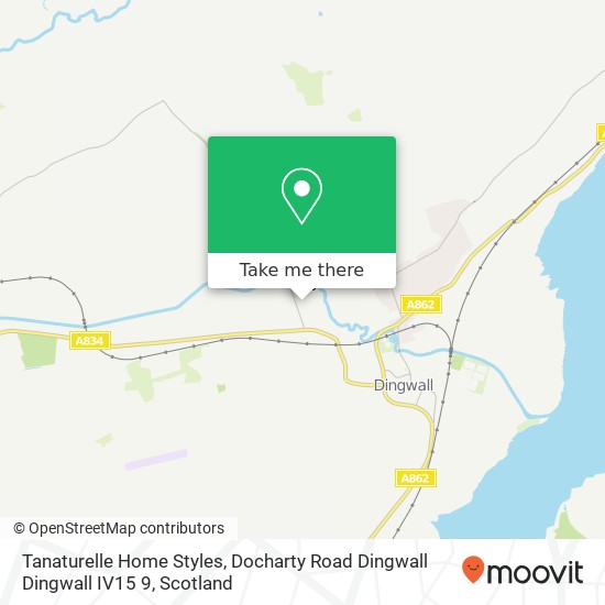 Tanaturelle Home Styles, Docharty Road Dingwall Dingwall IV15 9 map