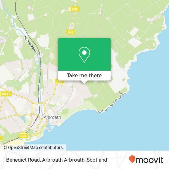 Benedict Road, Arbroath Arbroath map