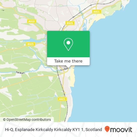 Hi-Q, Esplanade Kirkcaldy Kirkcaldy KY1 1 map