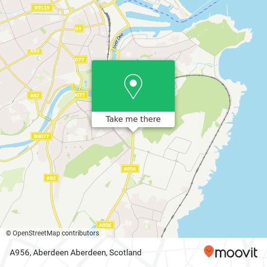 A956, Aberdeen Aberdeen map