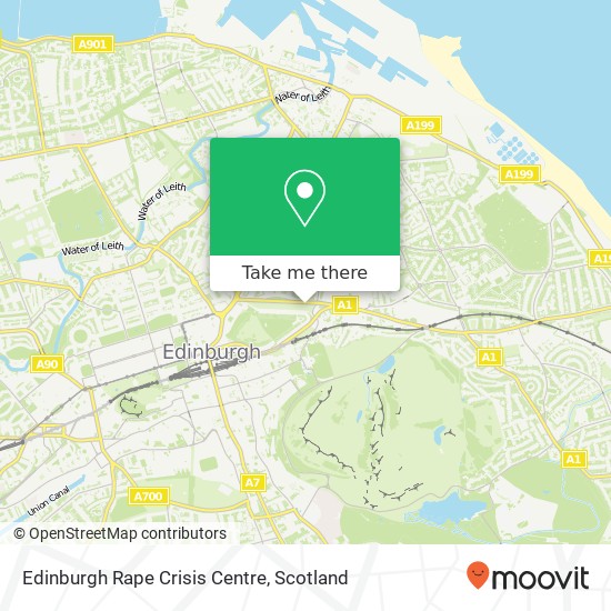 Edinburgh Rape Crisis Centre map