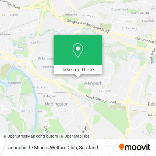Tannochside Miners Welfare Club map