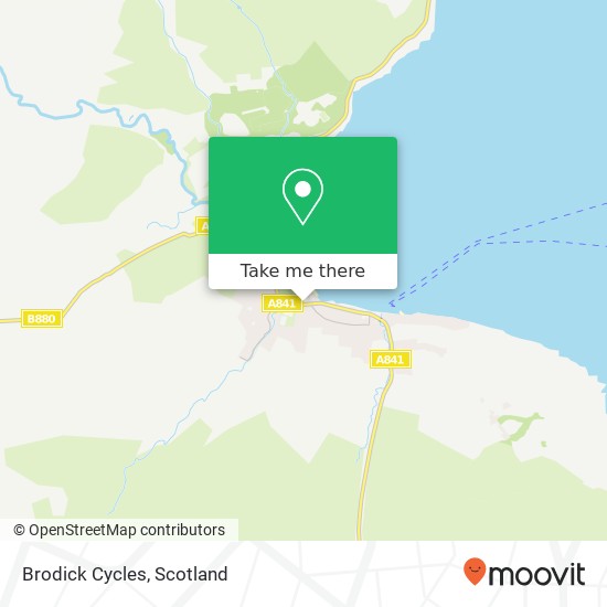 Brodick Cycles map