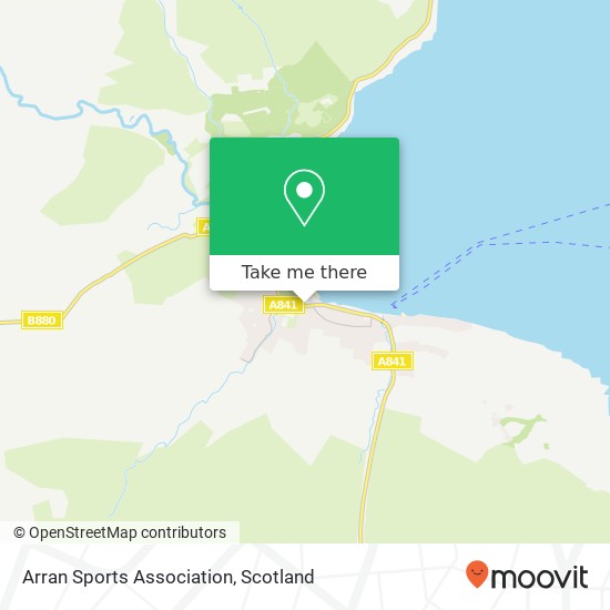 Arran Sports Association map