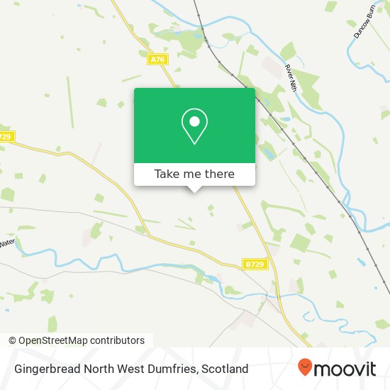Gingerbread North West Dumfries map