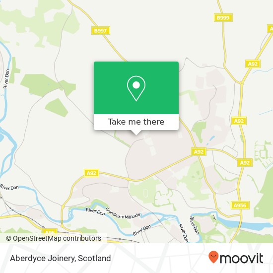 Aberdyce Joinery map