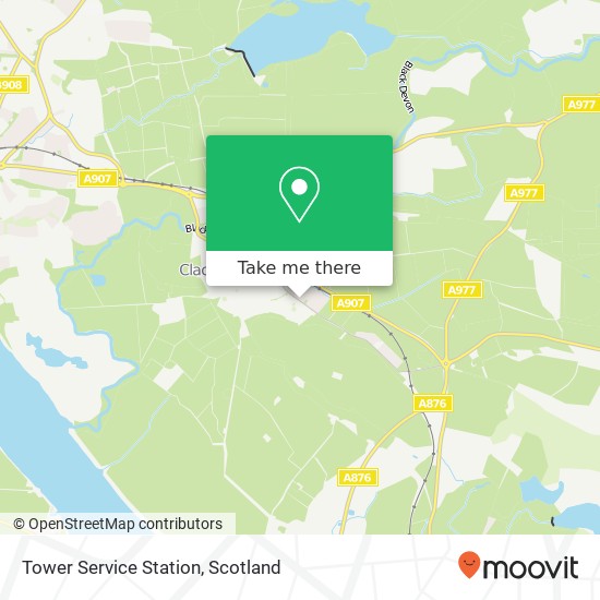 Tower Service Station map