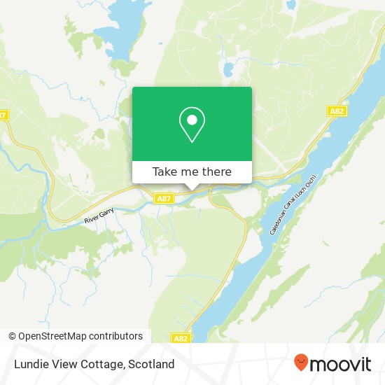 Lundie View Cottage map