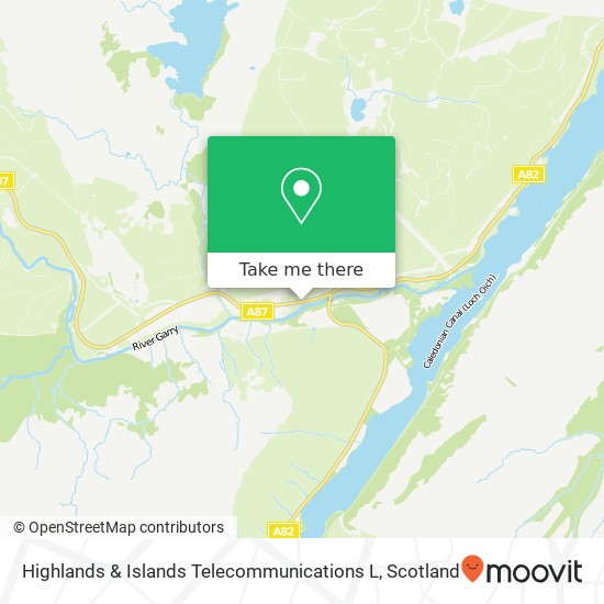 Highlands & Islands Telecommunications L map