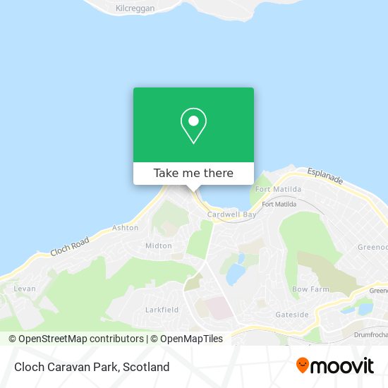 Cloch Caravan Park map