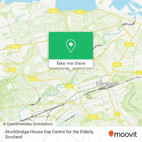 Stockbridge House Day Centre for the Elderly map