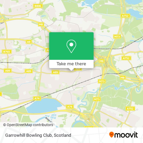 Garrowhill Bowling Club map