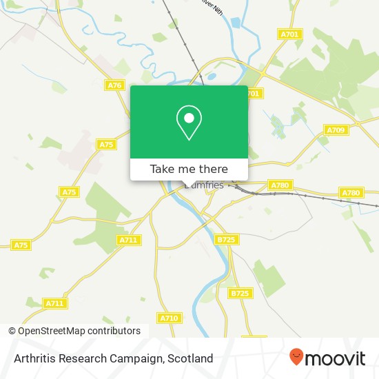 Arthritis Research Campaign map